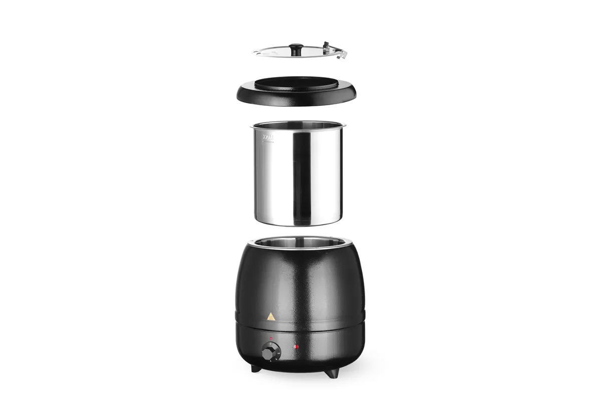 Kociołek do zupy, Kitchen Line, 8L, czarny, 230V/400W, ⌀330x363mm Hendi 860083