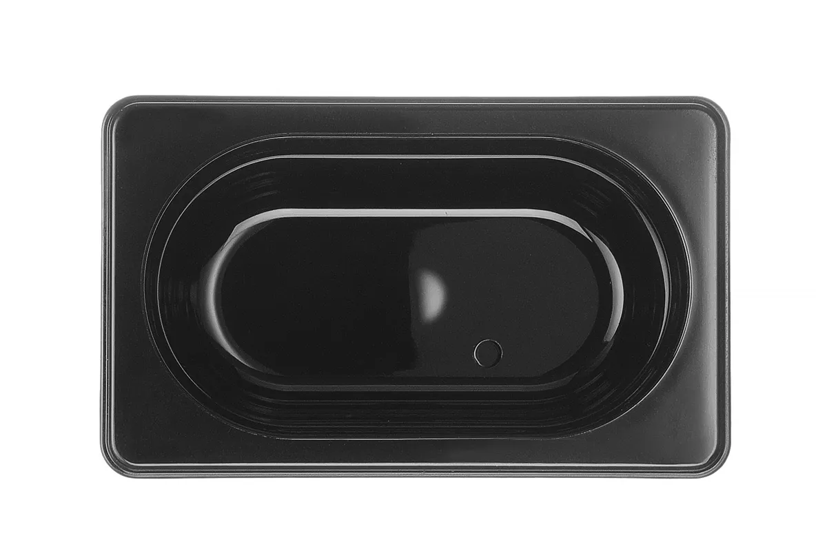 Pojemnik GN 1/9 z czarnego poliwęglanu, GN 1/9, 1L, czarny, 176x108x100mm Hendi 862827