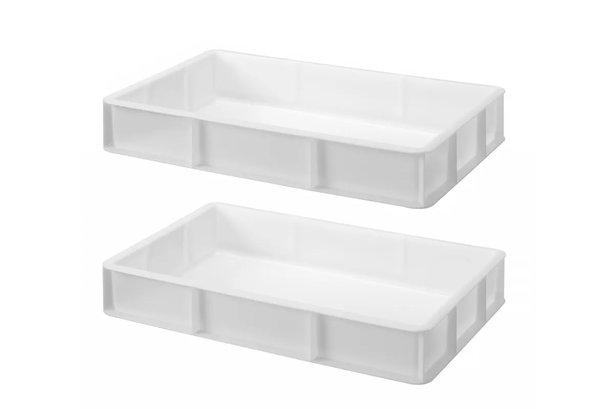 Pojemnik na ciasto na pizzę GN1/1, GN 1/1, biały, 530x325x90mm Hendi 880975