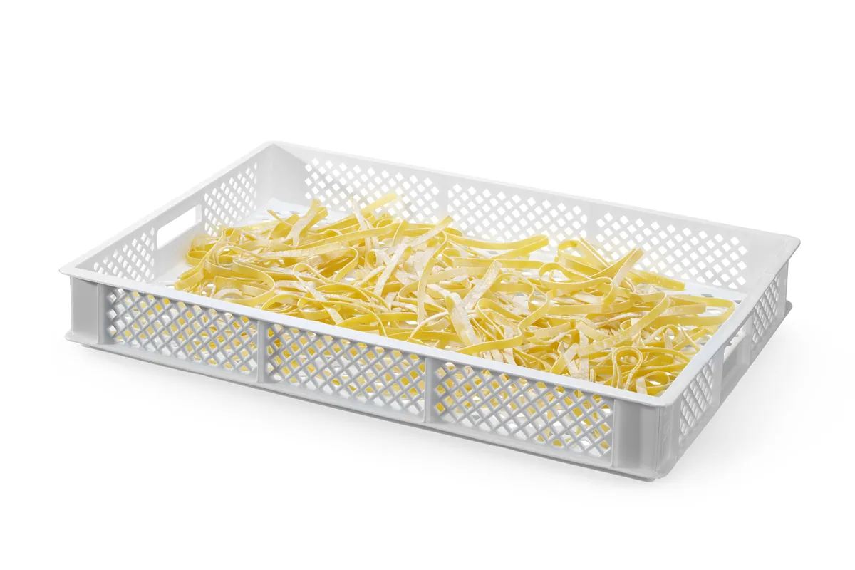 Pojemnik do suszenia świeżego makaronu, biały, 600x400x70mm, Prostokątny Hendi 880999