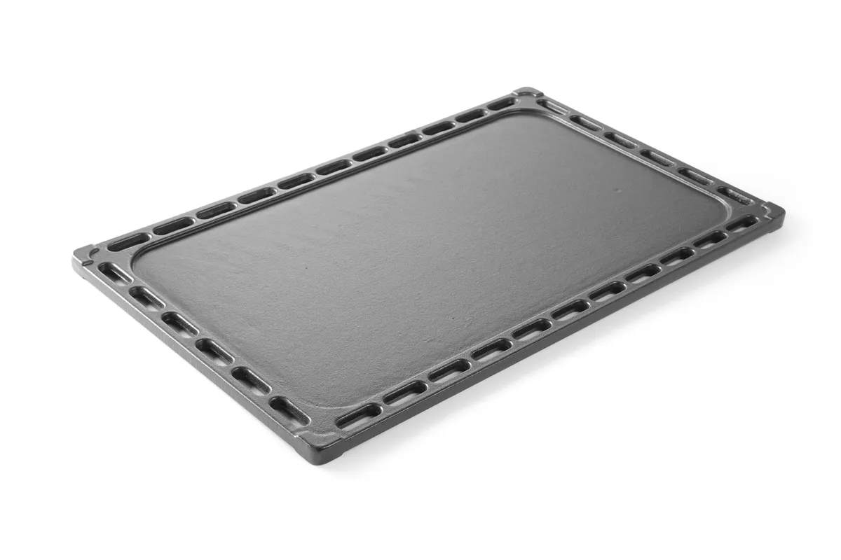 Płyta grillowa żeliwna, dwustronna, GN 1/1, 325x530mm Hendi 932001