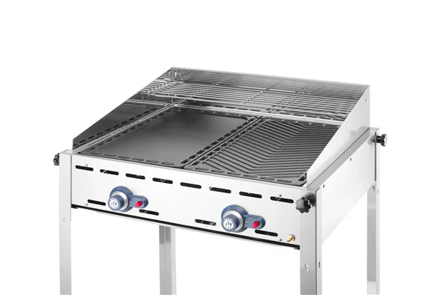Płyta grillowa żeliwna, dwustronna, GN 1/1, 325x530mm Hendi 932001