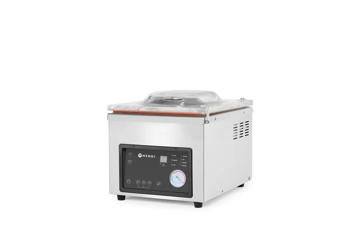 Pakowarka próżniowa - komorowa, Profi Line, listwa zgrzewająca 260 mm, 230V/370W, 330x480x360mm Hendi 975251