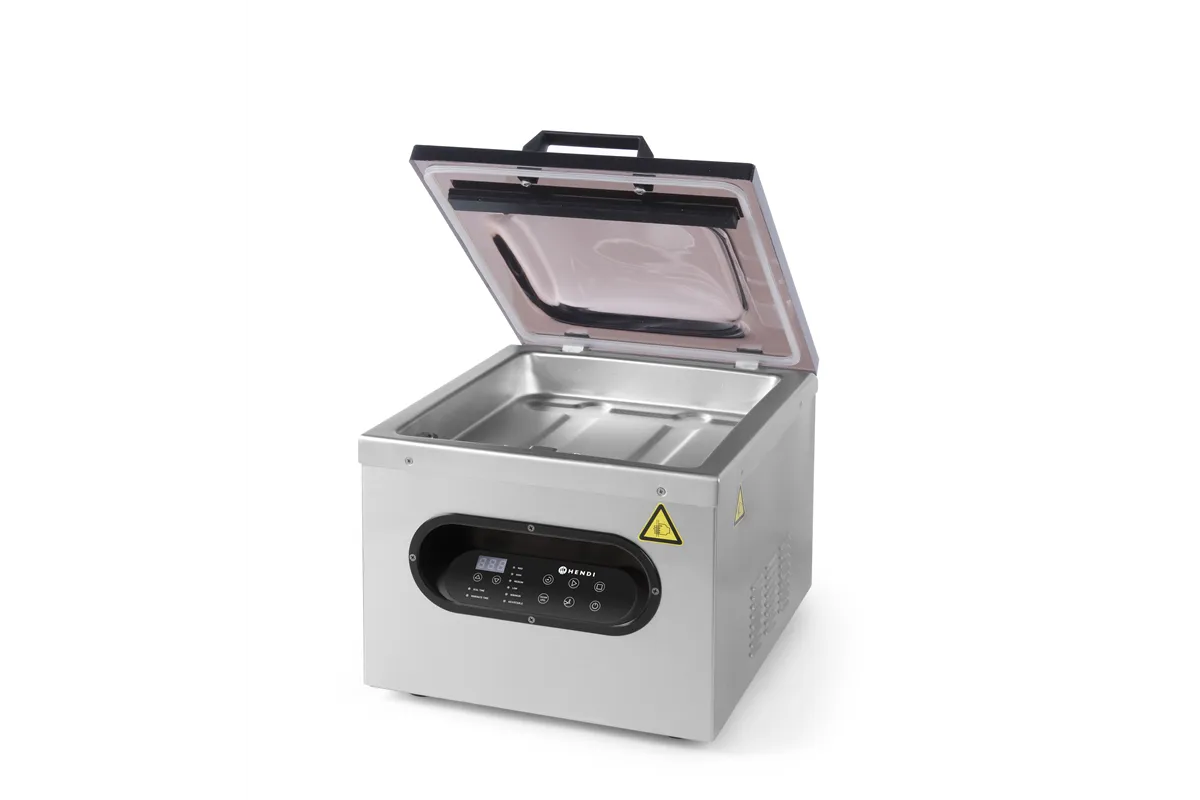 Pakowarka próżniowa - komorowa, Kitchen Line, 230V/630W, 360x490x365mm Hendi 975398