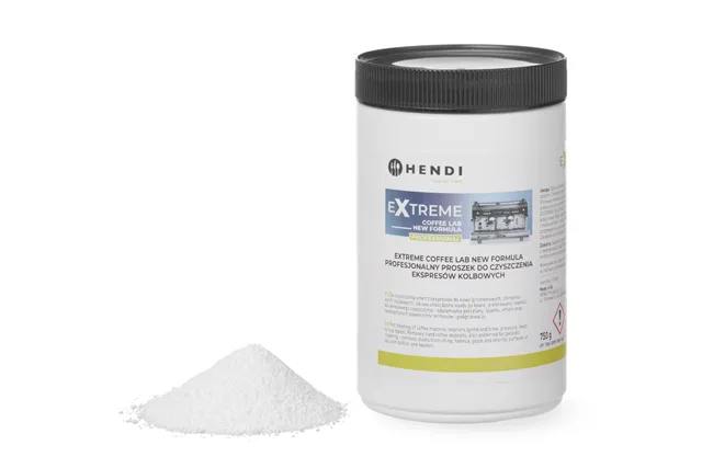Extreme Coffee Lab NEW FORMULA profesjonalny proszek do czyszczenia ekspresów kolbowych, 0,75 kg Hendi 976685