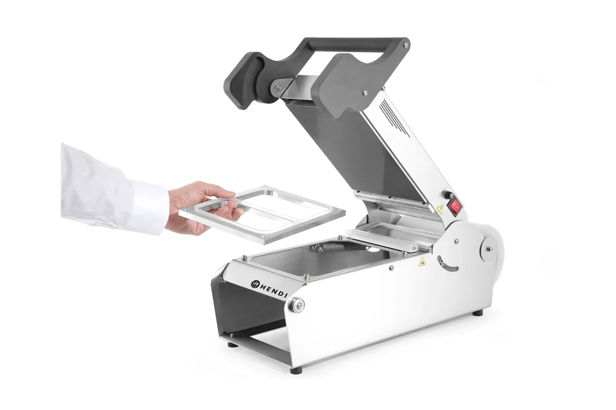 Zgrzewarka do tacek Supreme, 230V/700W, 247x637x258mm Hendi 976722