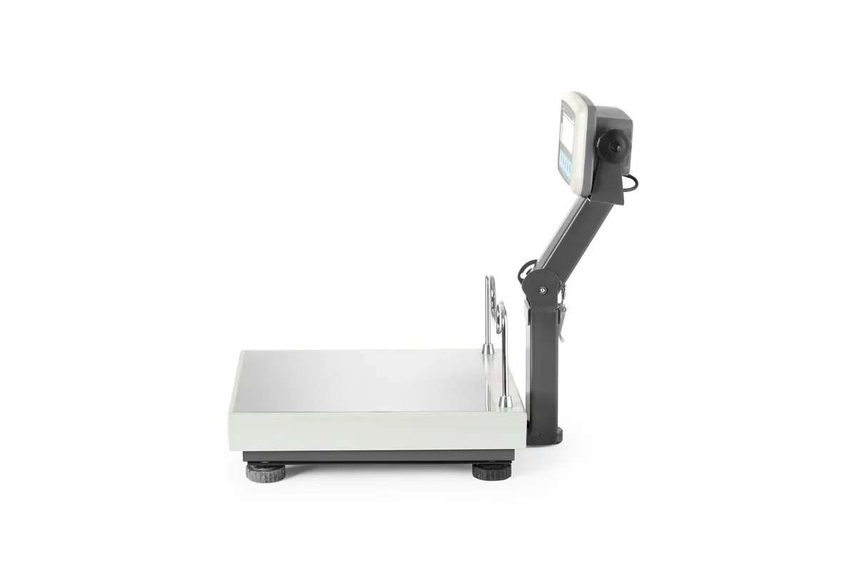 Waga platformowa LCD ze składanym wysięgnikiem i z legalizacją, seria EKO+, 60 kg, 350x400x522mm Tem BEK+C035X040060-KB