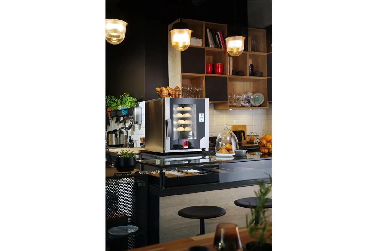 Piec konwekcyjno-parowy Evolution Next 5xGN2/3 elektryczny natryskowy  Evolution 230V/3200W 550x754x662mm Tecnoeka EKF523NTUD