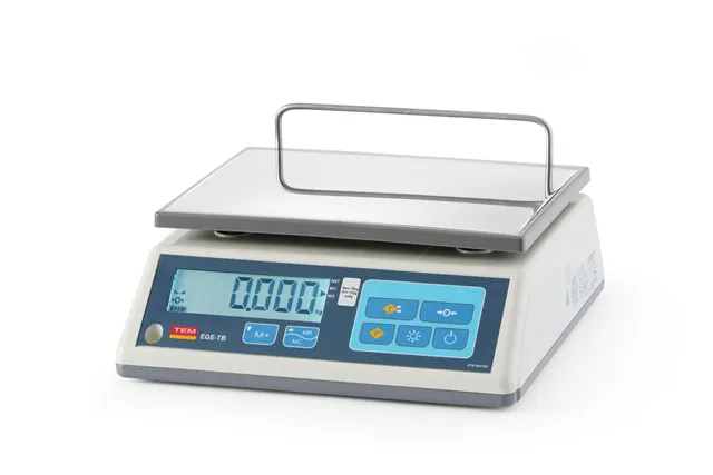 Waga Sklepowa LCD z legalizacją, seria EGE, 15 kg, 325x320x160mm Tem TTB015-O