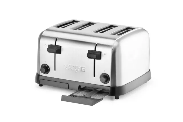 Toster na 4 tosty, medium-duty, 220-240V/1800W, 318x274x188mm Waring WCT708E