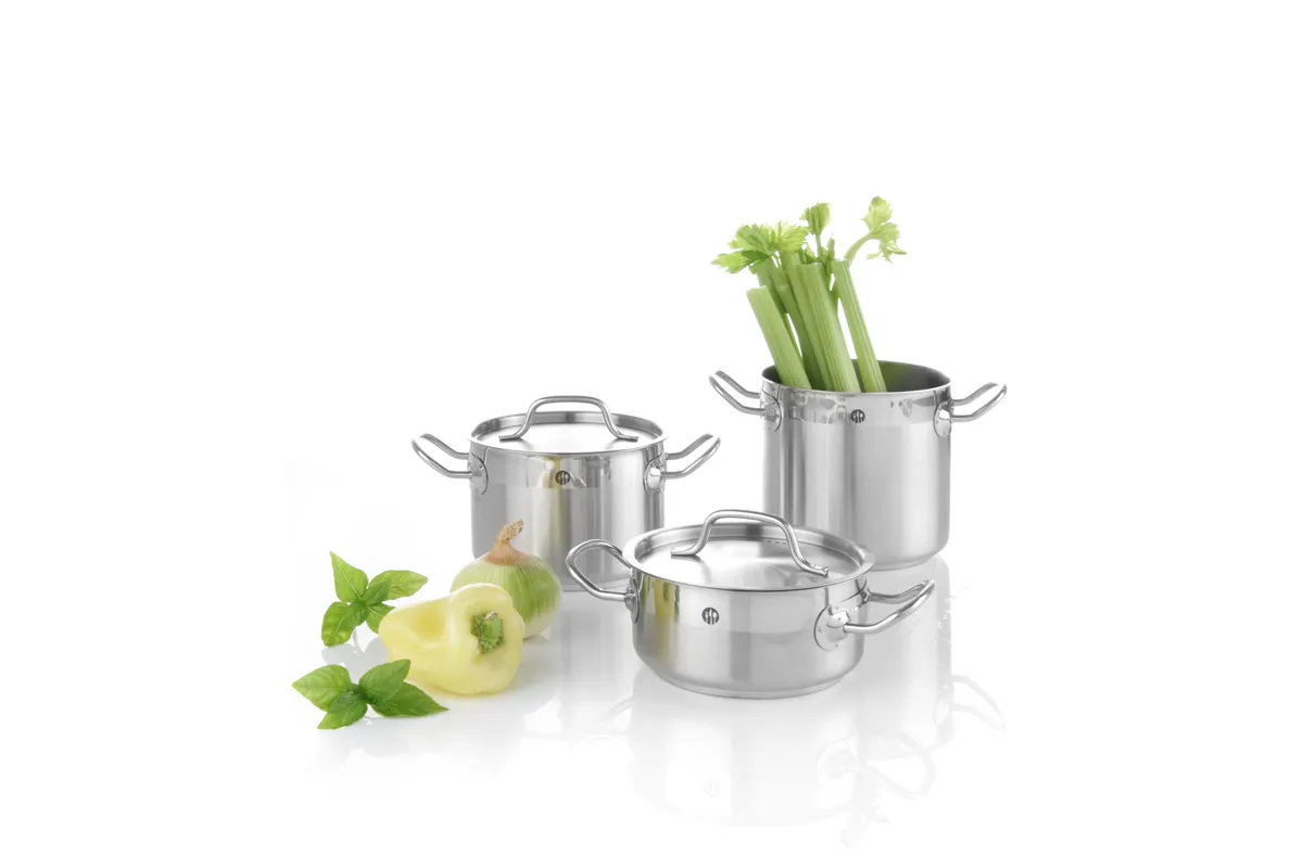 Garnek niski z pokrywką, Profi Line, 1,5L, ⌀160x75mm Hendi 830000