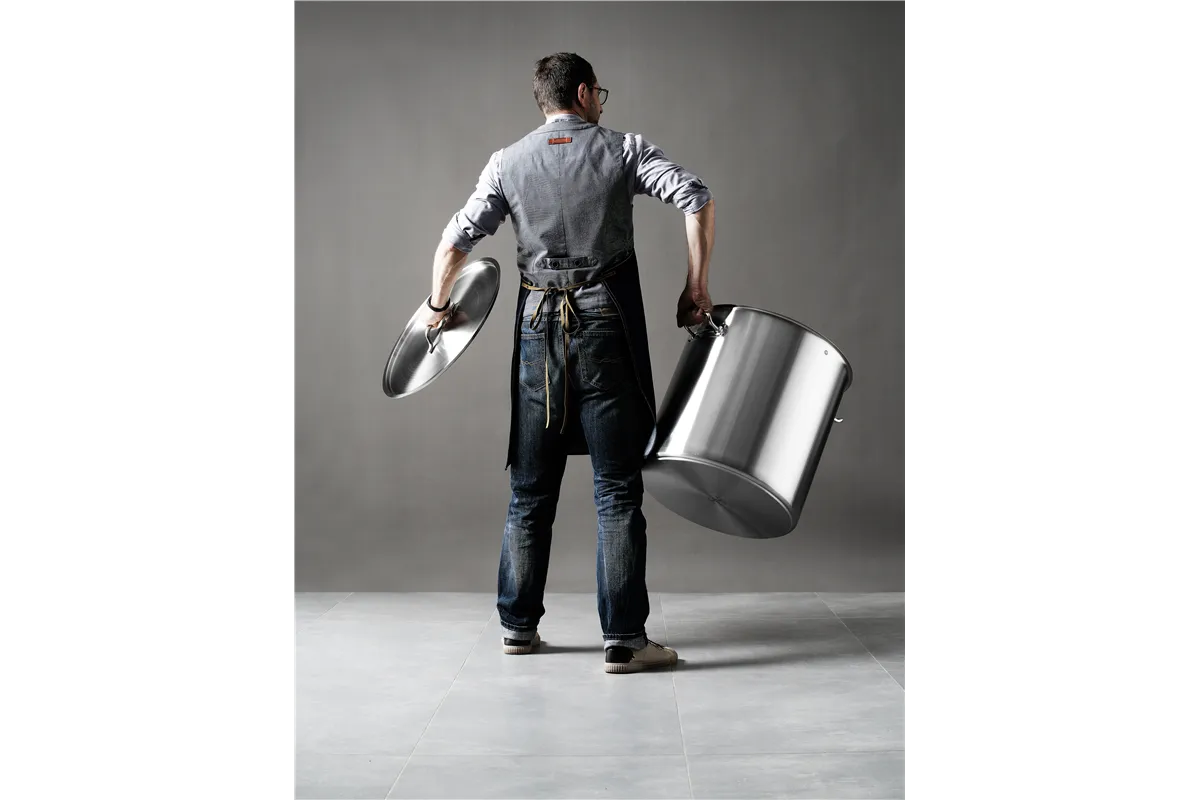 Garnek wysoki z pokrywką, Budget Line, 98L, ⌀500x500mm Hendi 835104