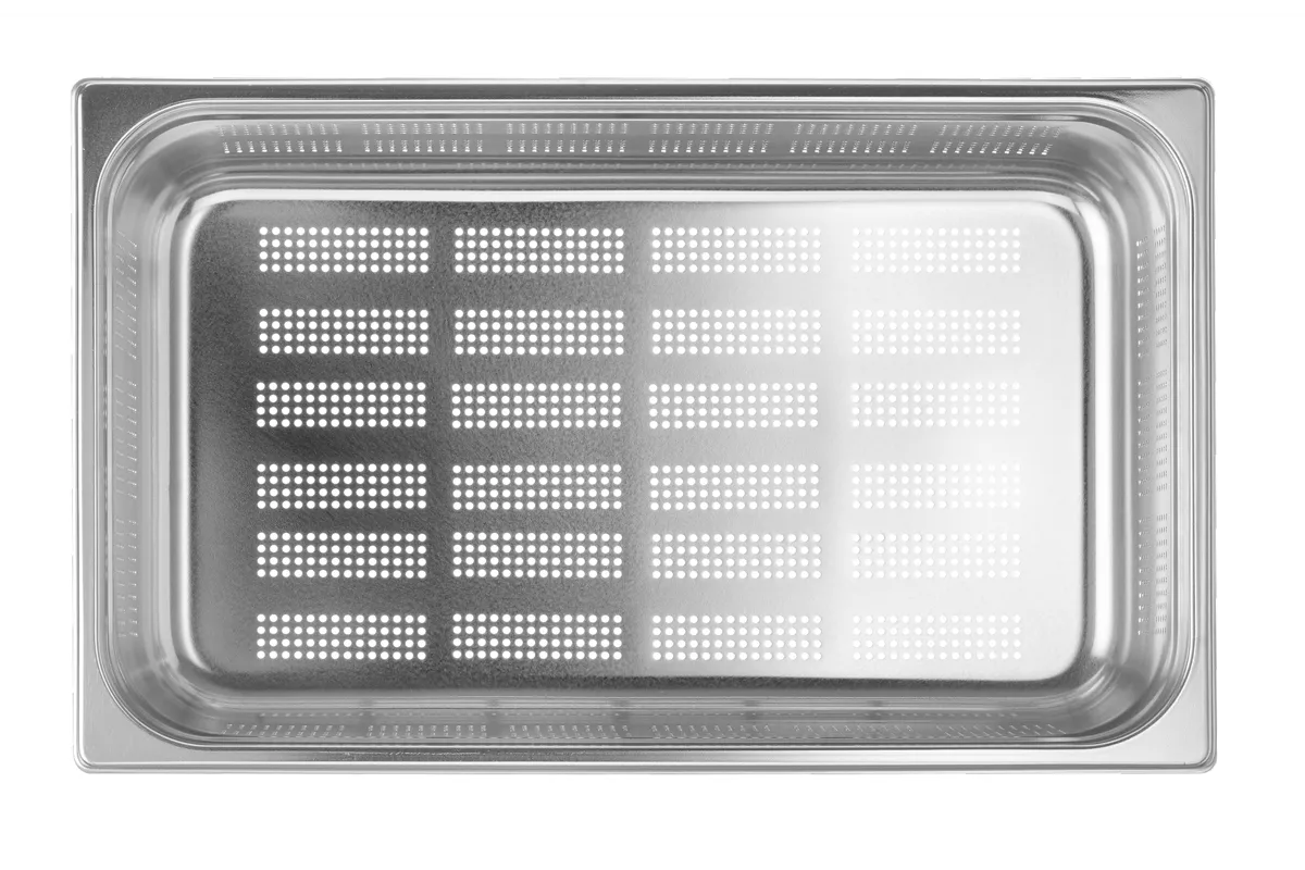Pojemnik GN 1/1 – perforowany, Profi Line, GN 1/1, 21L, jasnoszary, (H)150mm Hendi 802212