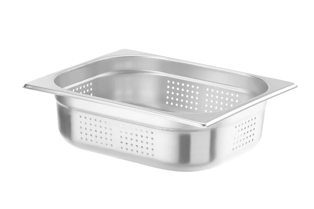 Pojemnik GN 1/2 – perforowany, Kitchen Line, GN 1/2, 6,5L, (H)100mm Hendi 807330