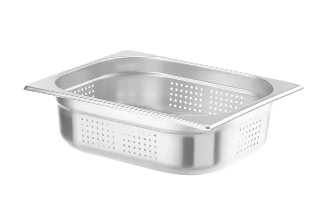 Pojemnik GN 1/2 – perforowany, Kitchen Line, GN 1/2, 6,5L, (H)100mm Hendi 807330