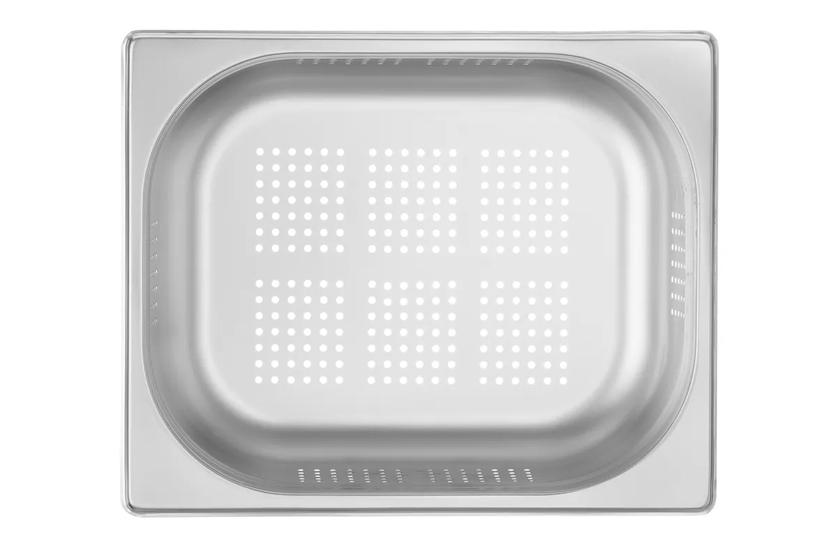 Pojemnik GN 1/2 – perforowany, Kitchen Line, GN 1/2, 6,5L, (H)100mm Hendi 807330