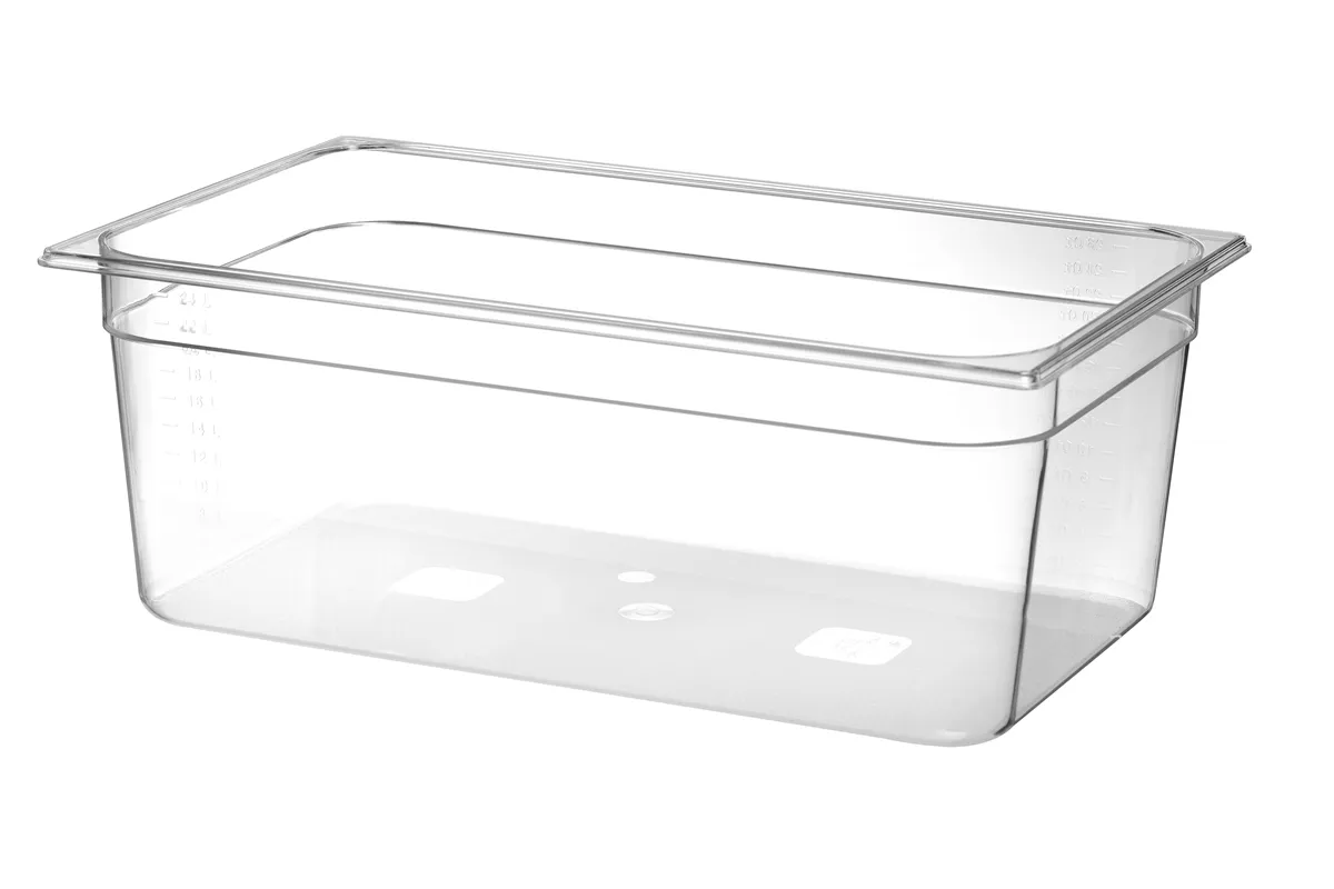 Pojemnik GN 1/1 z poliwęglanu, Profi Line, GN 1/1, 24L, transparentny, 530x325x200mm Hendi 861202