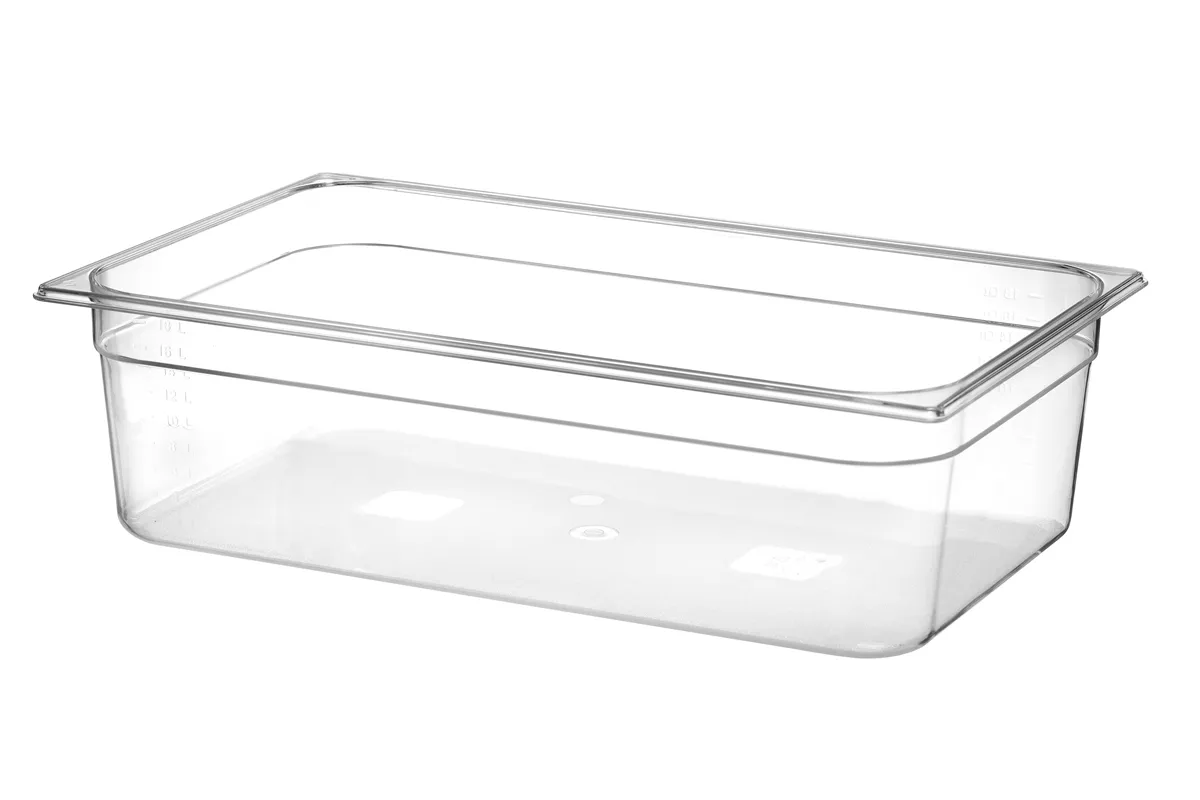 Pojemnik GN 1/1 z poliwęglanu, Profi Line, GN 1/1, 21L, transparentny, 530x325x150mm Hendi 861219