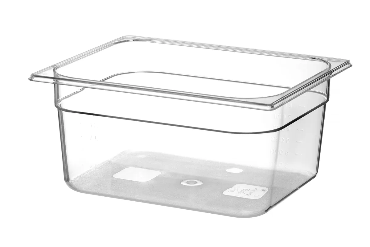 Pojemnik GN 1/2 z poliwęglanu, Profi Line, GN 1/2, 9,5L, transparentny, 325x265x150mm Hendi 861417
