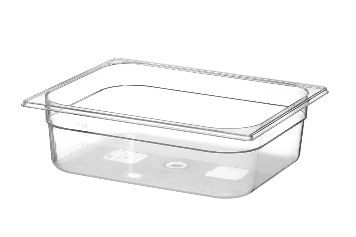 Pojemnik GN 1/2 z poliwęglanu, Profi Line, GN 1/2, 6,5L, transparentny, 325x265x100mm Hendi 861424