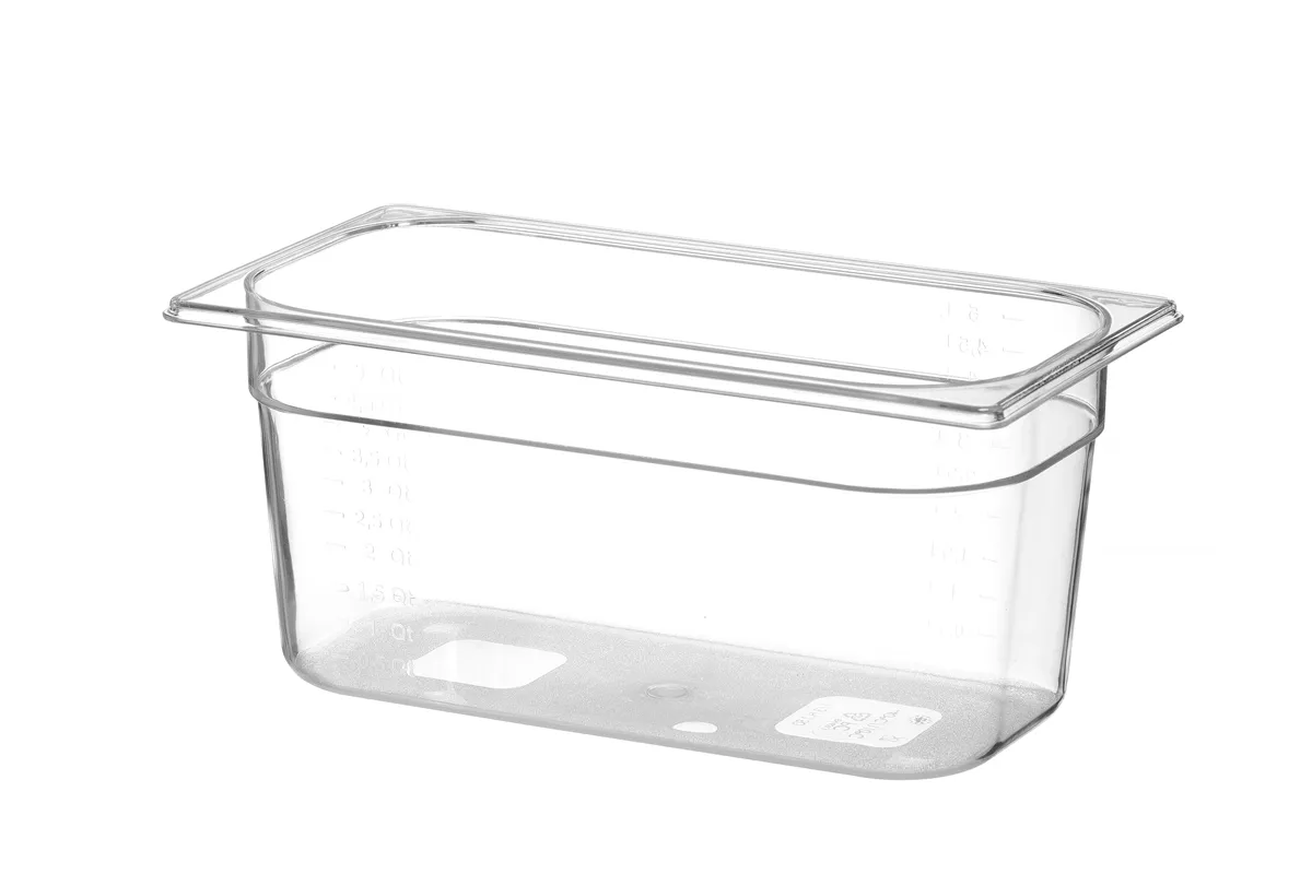 Pojemnik GN 1/3 z poliwęglanu, Profi Line, GN 1/3, 5,7L, transparentny, 325x176x150mm Hendi 861516