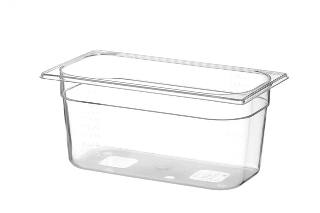 Pojemnik GN 1/3 z poliwęglanu, Profi Line, GN 1/3, 5,7L, transparentny, 325x176x150mm Hendi 861516