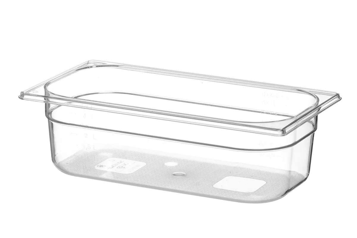 Pojemnik GN 1/3 z poliwęglanu, Profi Line, GN 1/3, 4L, transparentny, 325x176x100mm Hendi 861523
