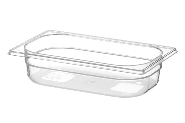 Pojemnik GN 1/4 z poliwęglanu, Profi Line, GN 1/4, 1,8L, transparentny, 265x162x65mm Hendi 861639