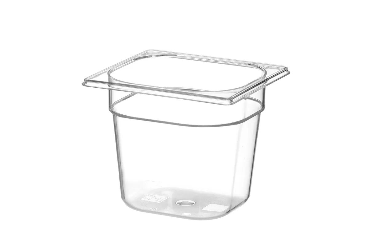 Pojemnik GN 1/6 z poliwęglanu, Profi Line, GN 1/6, 2,4L, transparentny, 176x162x150mm Hendi 861714