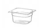 Pojemnik GN 1/6 z poliwęglanu, Profi Line, GN 1/6, 1,6L, transparentny, 176x162x100mm Hendi 861721