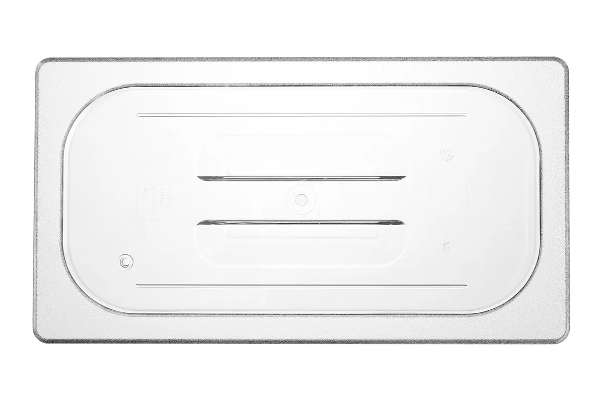 Pokrywka do pojemników GN z poliwęglanu, GN 1/3, transparentny, 325x176mm Hendi 864135