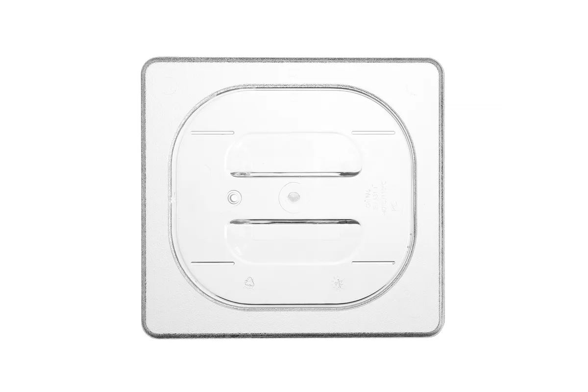 Pokrywka do pojemników GN z poliwęglanu, GN 1/6, transparentny, 176x162mm Hendi 864159