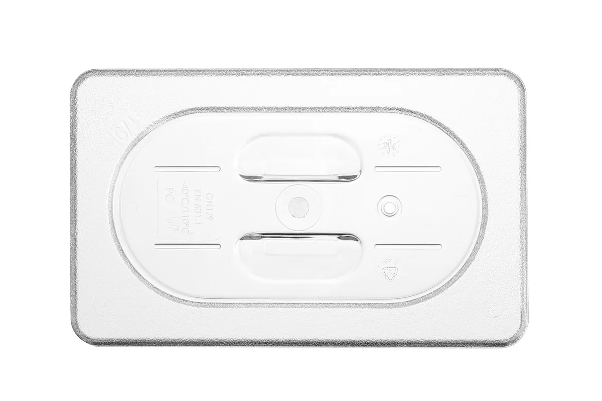 Pokrywka do pojemników GN z poliwęglanu, GN 1/9, transparentny, 176x108mm Hendi 864166