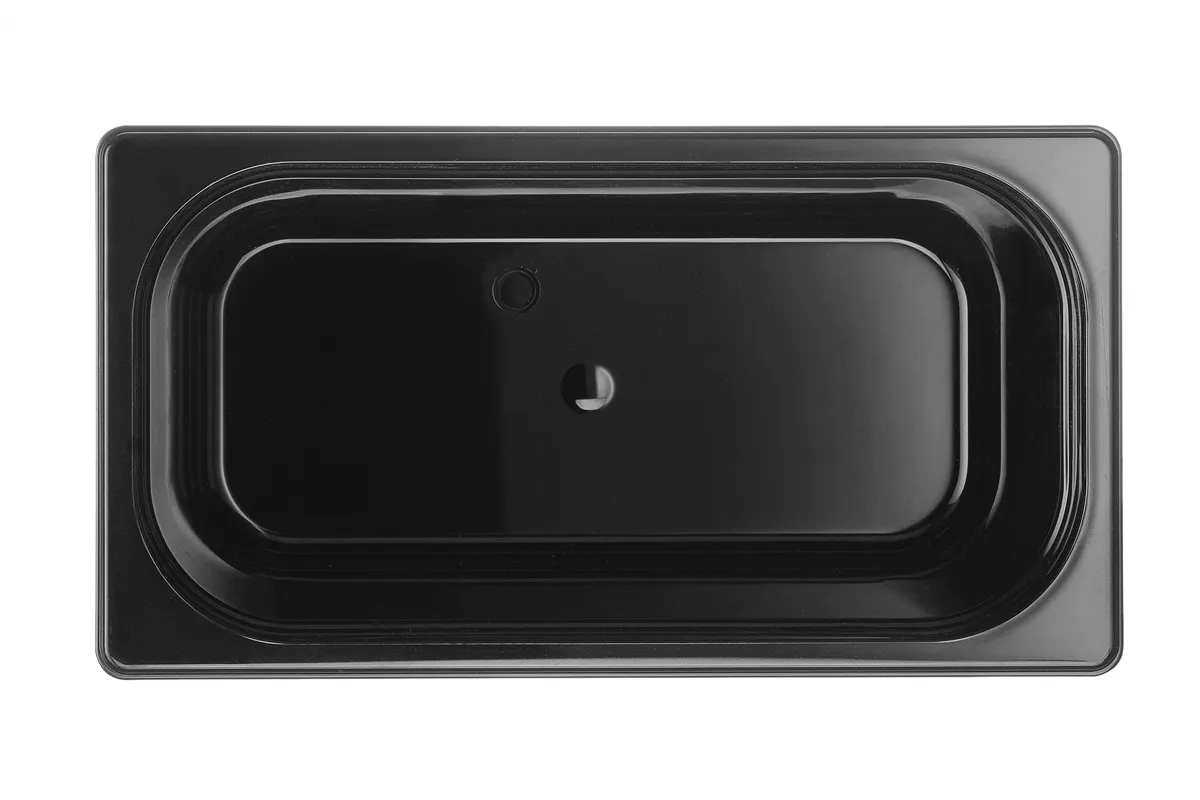 Pojemnik GN 1/3 z czarnego poliwęglanu, Profi Line, GN 1/3, 7,8L, czarny, 325x176x200mm Hendi 862506