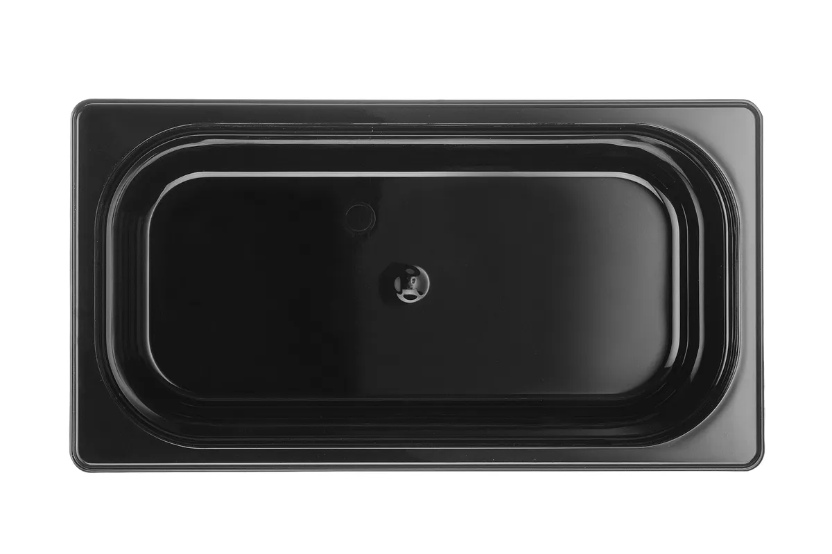 Pojemnik GN 1/3 z czarnego poliwęglanu, Profi Line, GN 1/3, 4L, czarny, 325x176x100mm Hendi 862520