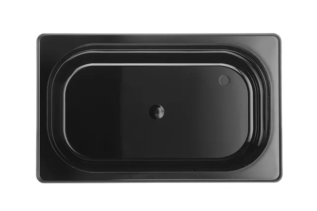 Pojemnik GN 1/4 z czarnego poliwęglanu, Profi Line, GN 1/4, 2,8L, czarny, 265x162x100mm Hendi 862629