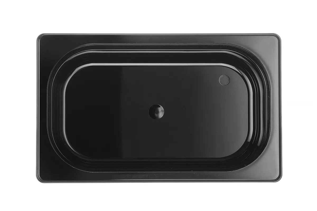 Pojemnik GN 1/4 z czarnego poliwęglanu, Profi Line, GN 1/4, 1,8L, czarny, 265x162x65mm Hendi 862636