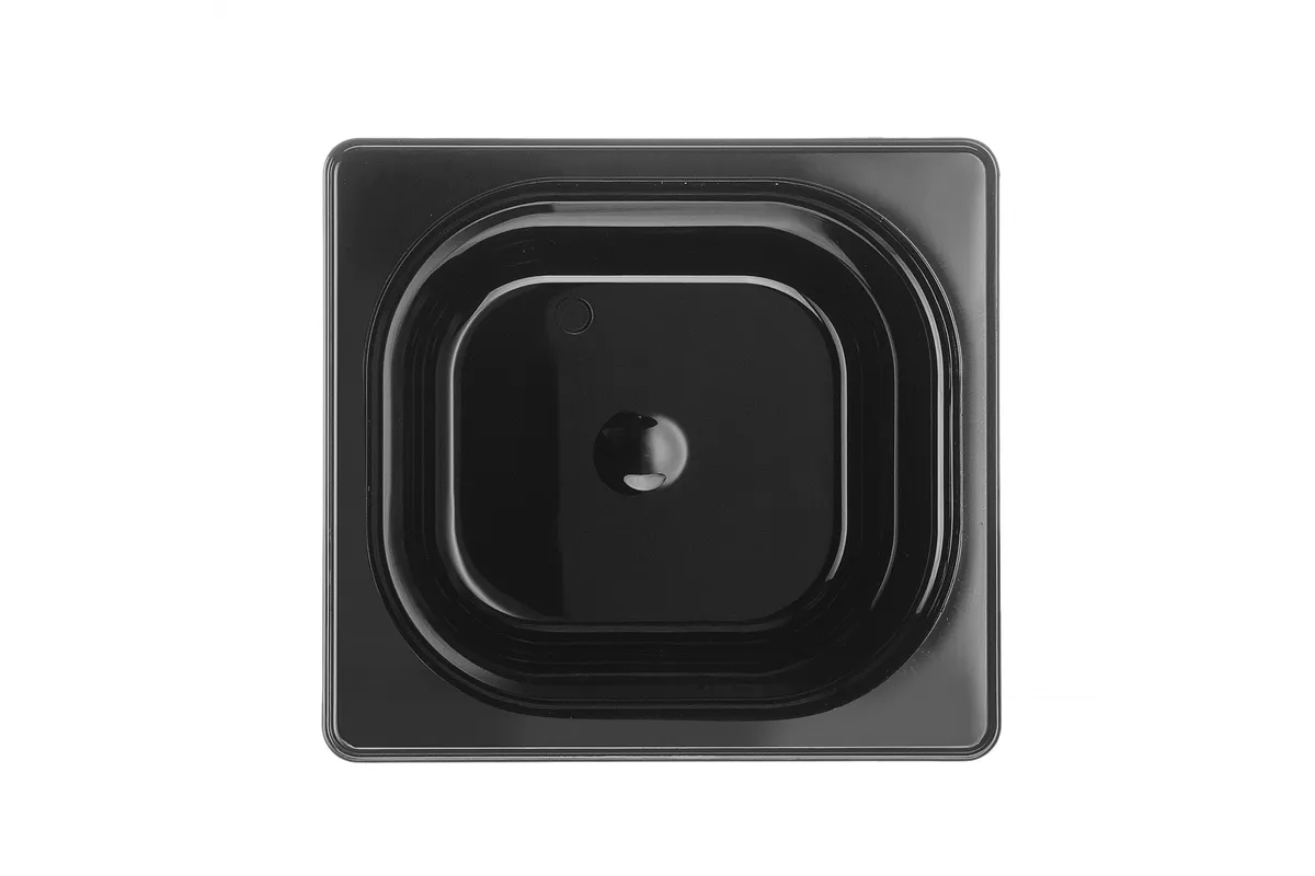 Pojemnik GN 1/6 z czarnego poliwęglanu, Profi Line, GN 1/6, 1L, czarny, 176x162x65mm Hendi 862735