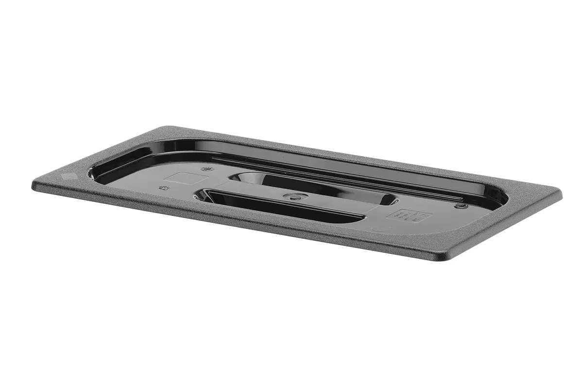 Pokrywka z czarnego poliwęglanu do pojemników GN, GN 1/3, czarny, 325x176mm Hendi 862933