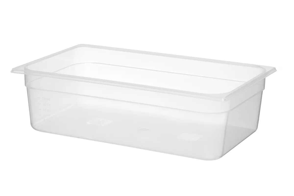 Pojemnik GN 1/1 z polipropylenu, Profi Line, GN 1/1, 21L, transparentny, 530x325x150mm Hendi 880012