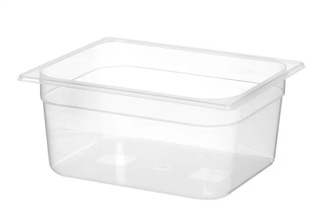 Pojemnik GN 1/2 z polipropylenu, Profi Line, GN 1/2, 9,5L, transparentny, 325x265x150mm Hendi 880111