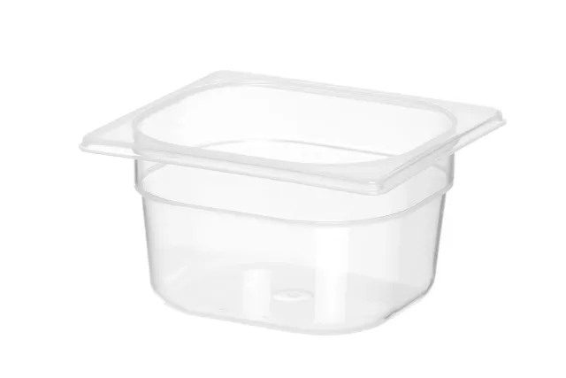 Pojemnik GN 1/6 z polipropylenu, Profi Line, GN 1/6, 1,6L, transparentny, 176x162x100mm Hendi 880425