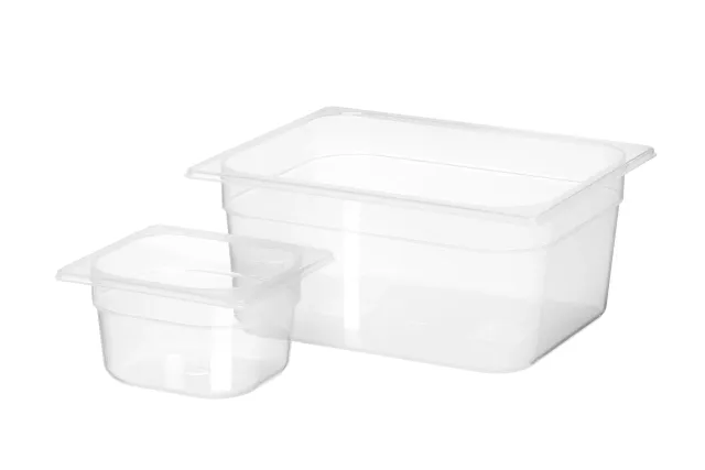 Pojemnik GN 1/6 z polipropylenu, Profi Line, GN 1/6, 1,6L, transparentny, 176x162x100mm Hendi 880425