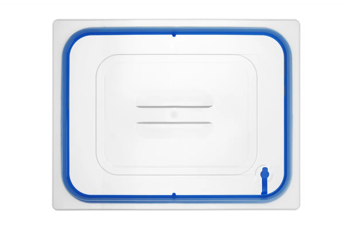 Pokrywka do pojemników GN z polipropylenu z uszczelką, GN 1/2, transparentny, 325x265mm Hendi 881811
