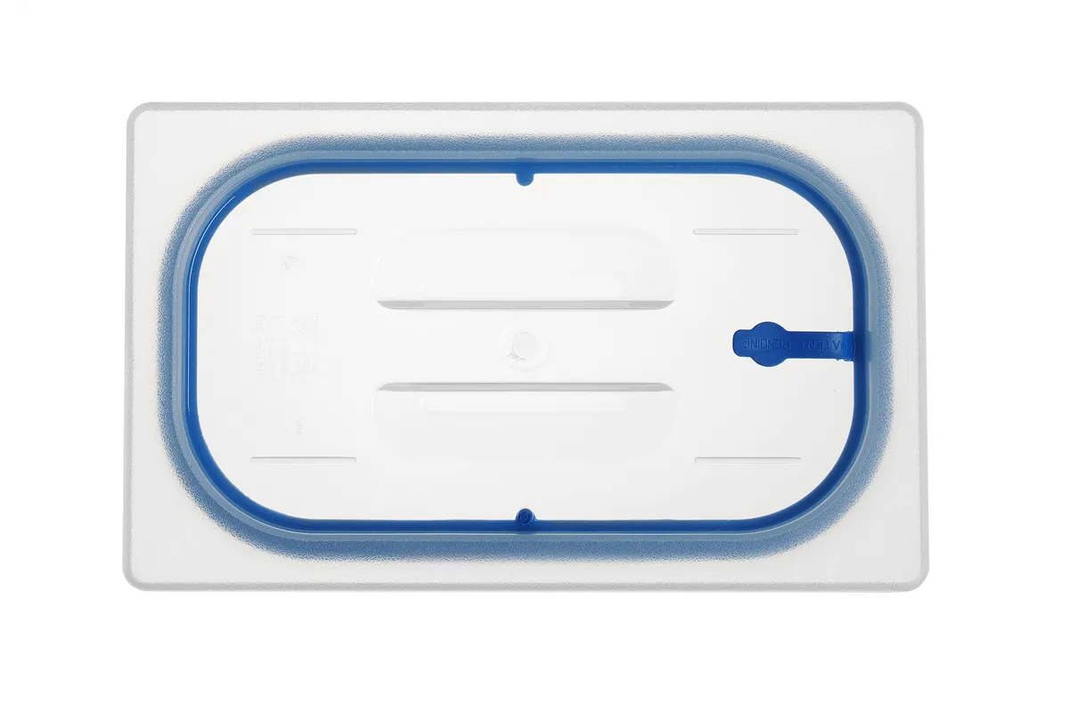 Pokrywka do pojemników GN z polipropylenu z uszczelką, GN 1/4, transparentny, 265x162mm Hendi 881835