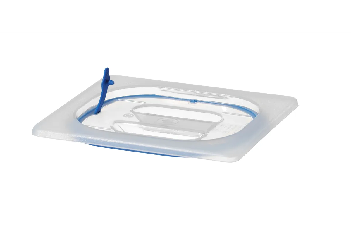 Pokrywka do pojemników GN z polipropylenu z uszczelką, GN 1/6, transparentny, 176x162mm Hendi 881842