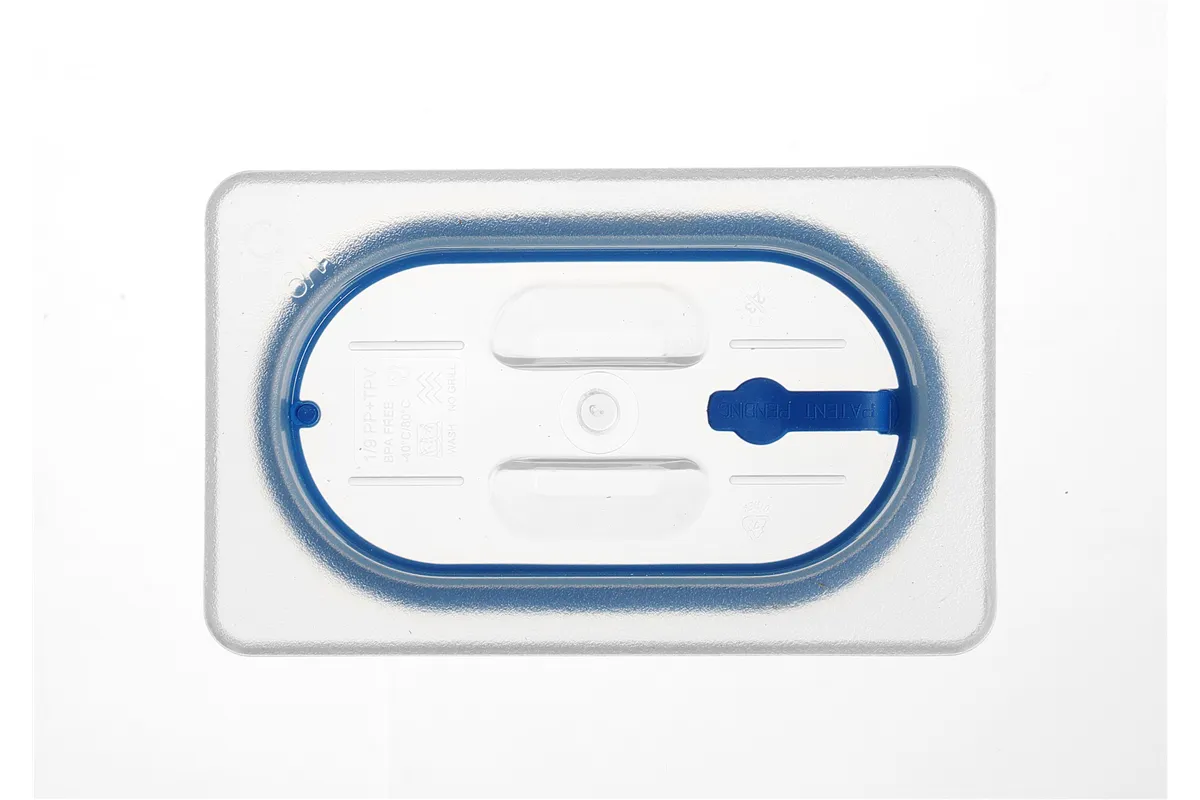 Pokrywka do pojemników GN z polipropylenu z uszczelką, GN 1/9, transparentny, 176x108mm Hendi 881859