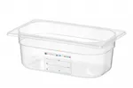 Pojemnik GN 1/4 HACCP, GN 1/4, 2,8L, transparentny, 265x162x100mm Hendi 880371
