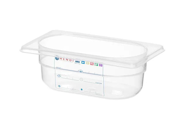 Pojemnik GN 1/9 HACCP, GN 1/9, 0,6L, transparentny, 176x108x65mm Hendi 880562