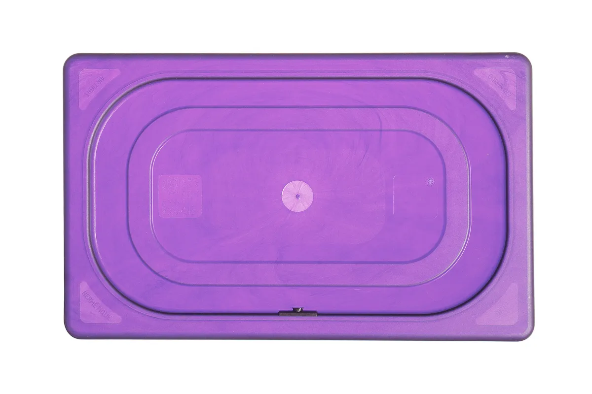 Pokrywka fioletowa do pojemników GN, GN 1/4, fioletowy, 265x162mm Hendi 881736